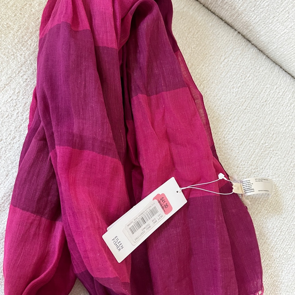 Eileen Fisher Pink Scarf